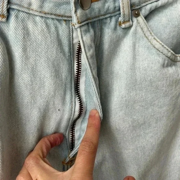 Vintage London Calling Jeans High Waist Tapered Light Wash Mom Jeans England - Picture 8 of 14